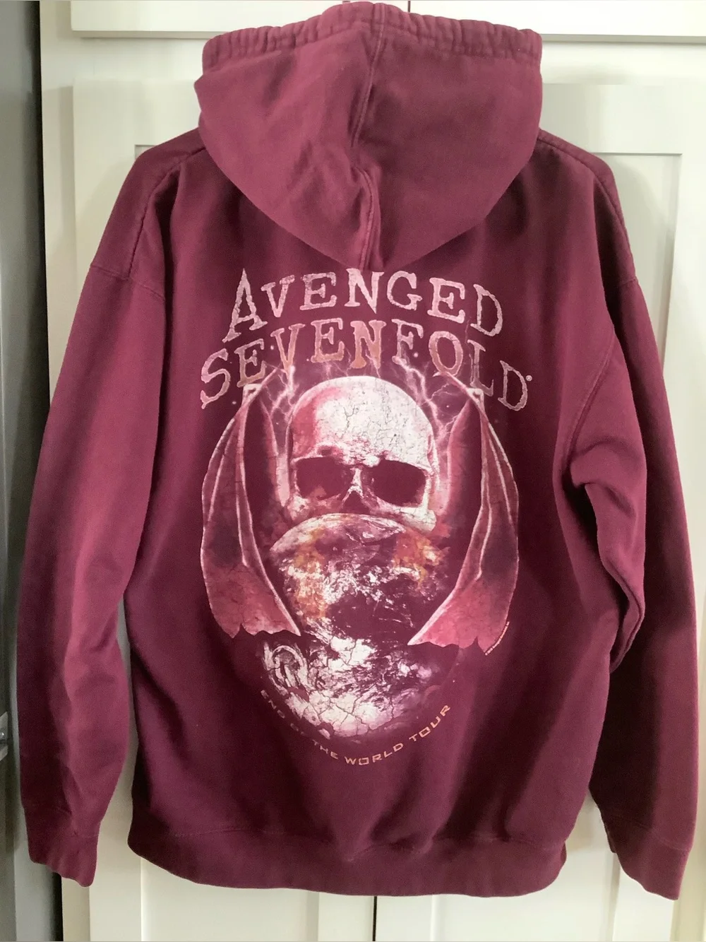 AVENGED SEVENFOLD Men's Maroon Med.Hoodie Sweatshirt
